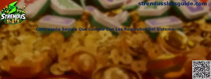 Contraseña segura que cumple requisitos del sistema